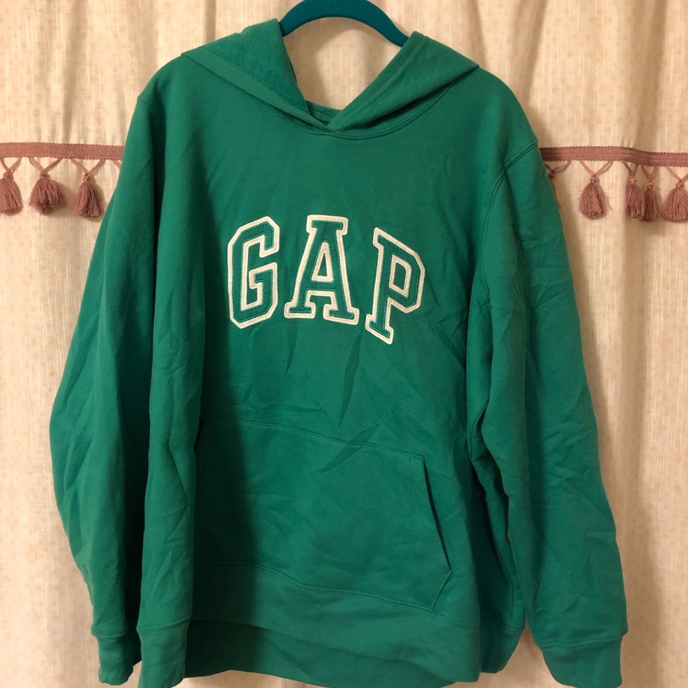 GAP green hoodie sweatshirt